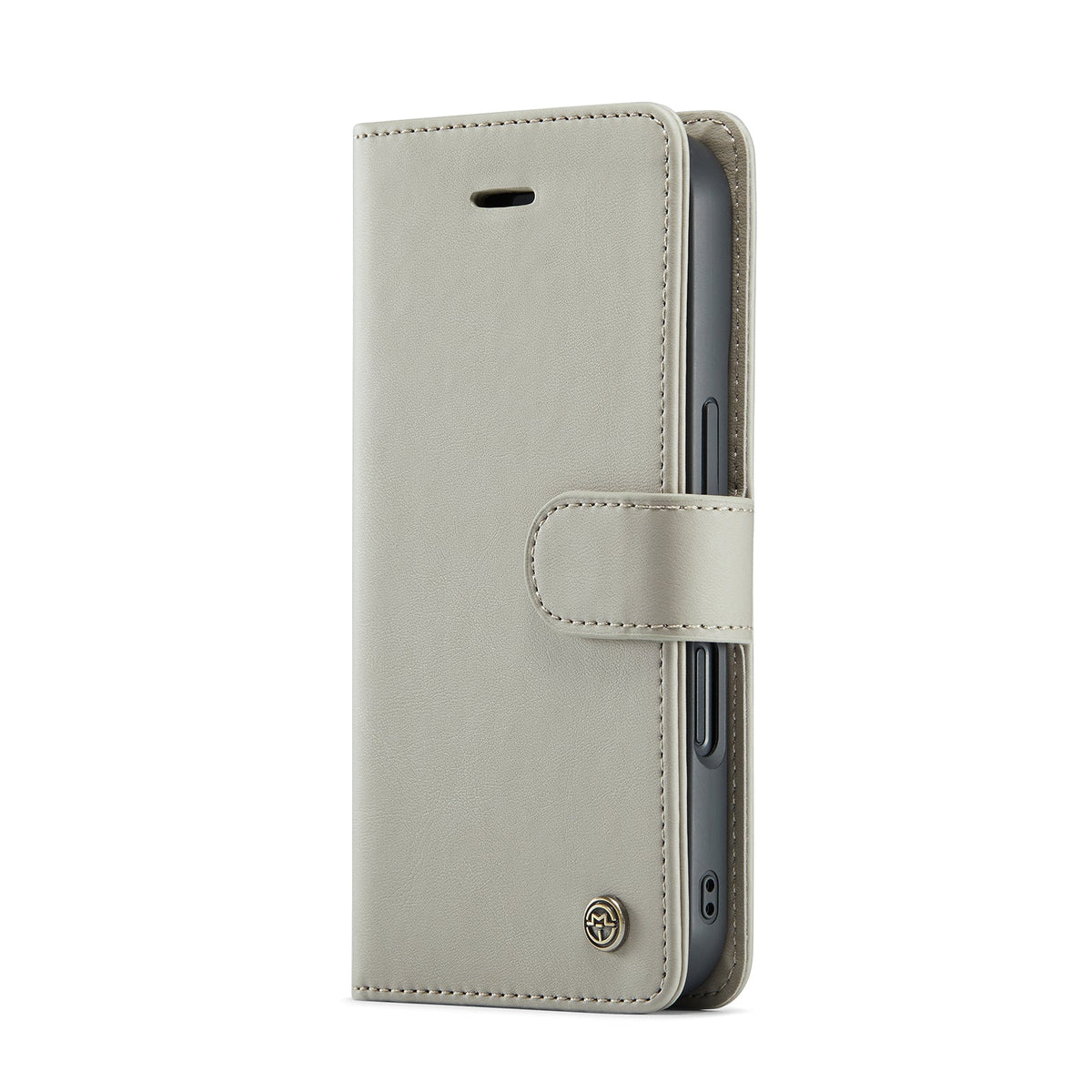 iPhone 16 Hoesje - Smoke Gray - 2 in 1 Bookcase