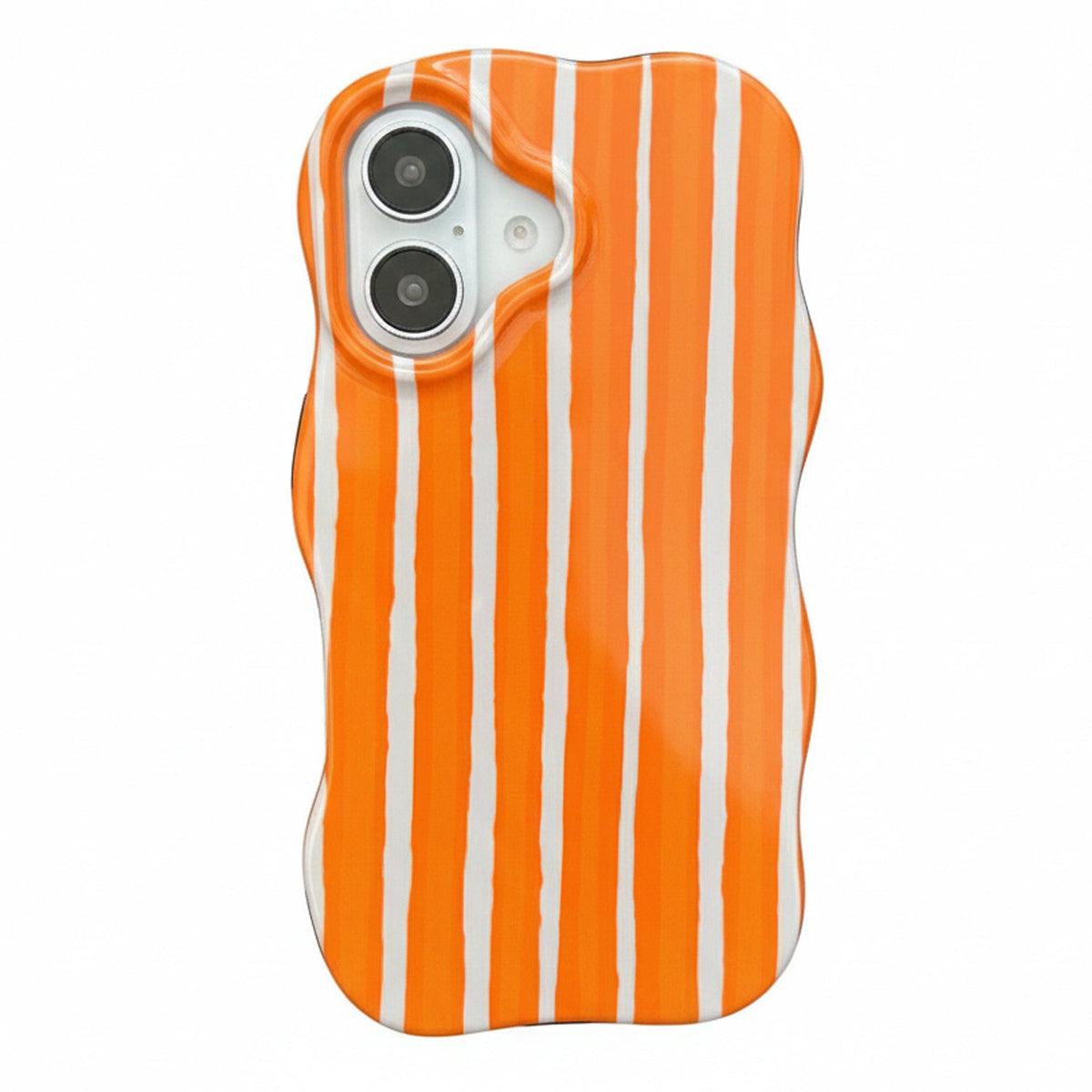 Apple iPhone 17 Hülle - Orange - Wave-Edge-Backcover