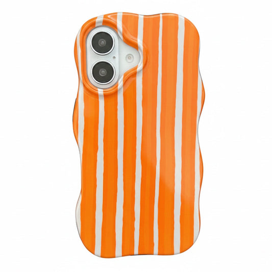 Apple iPhone 17 Hülle - Orange - Wave-Edge-Backcover
