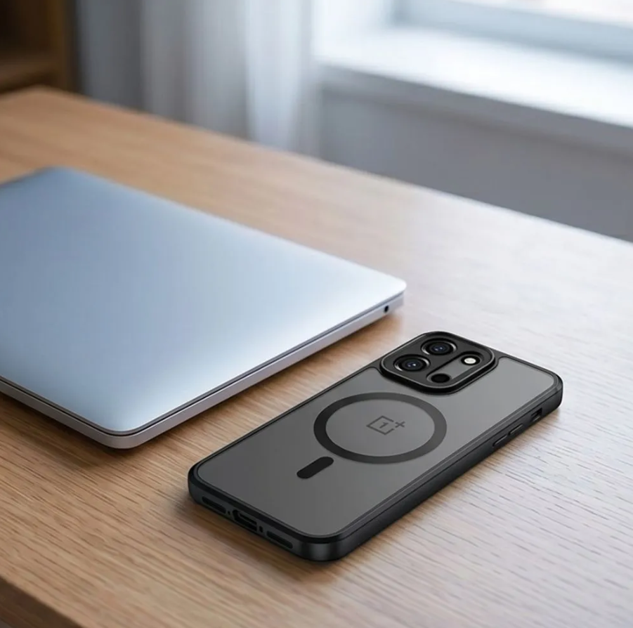 OnePlus Nord 6 Hoesje - Zwart - Matte Armor MagSafe Back Cover