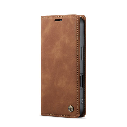 Apple iPhone 16 Hülle - Sienna Brown - Schlanke Klapphülle mit Kartenfach