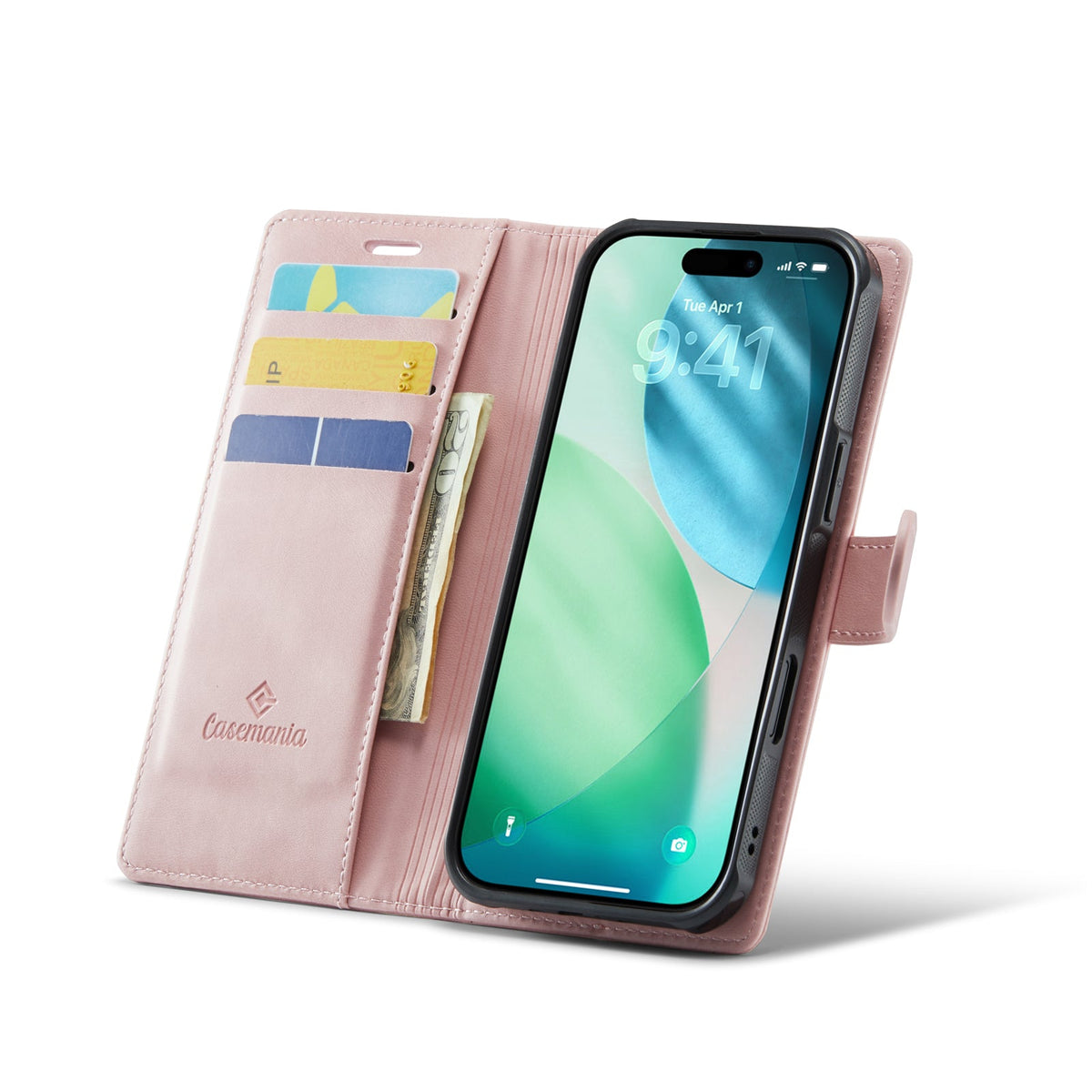 Apple iPhone Air Case - Pale Pink - Luxury 2-in-1 MagSafe Wallet Case