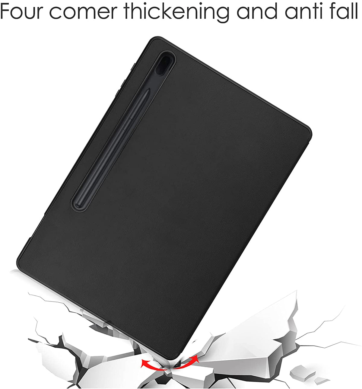 Samsung Galaxy Tab S8 Ultra Tablethoes - Zwart - Smart Cover