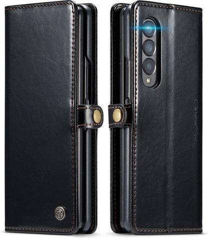 Samsung Galaxy Z Fold 3 Hoesje - Charcoal Gray - Dunne Bookcase