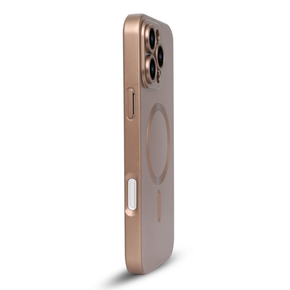 iPhone 16 Pro Max Hoesje - Brons - Matte Siliconen MagSafe Back Cover
