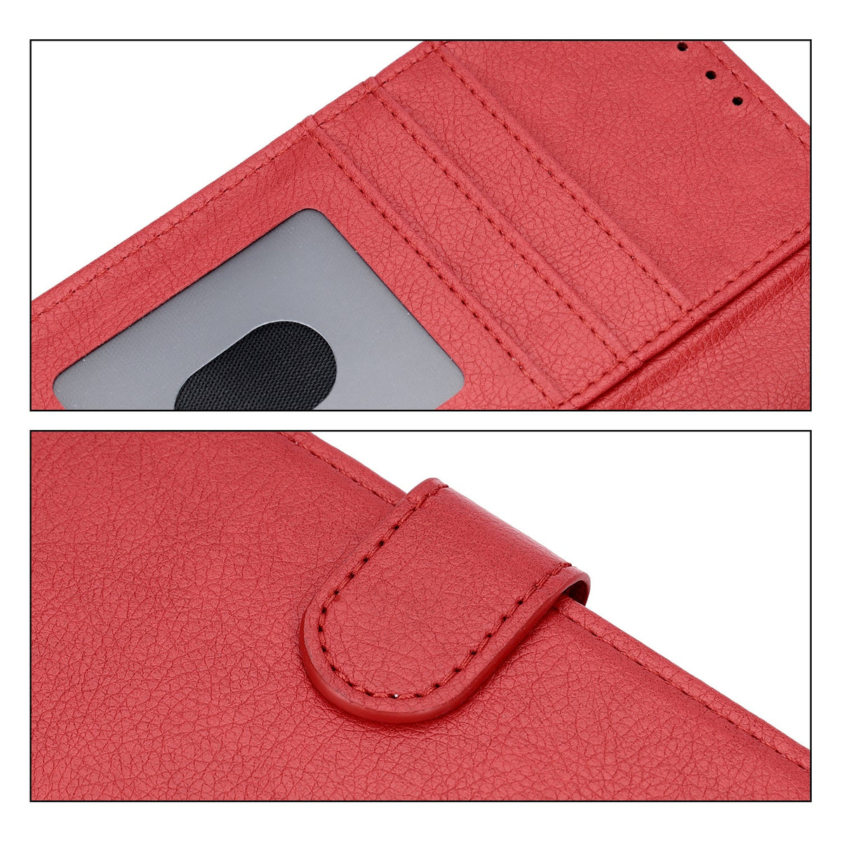 Samsung Galaxy A37 Hoesje - Rood - Luxe Kunstlederen Portemonnee Bookcase