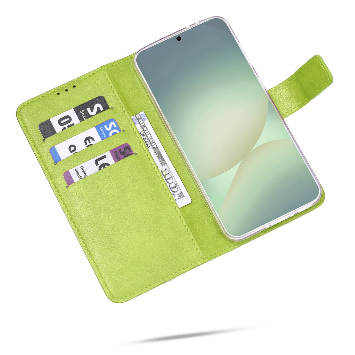 Xiaomi Redmi 15C Hoesje - Lime Green - Portemonnee Bookcase