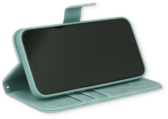 Samsung Galaxy S23 Ultra Case - Aqua Blue - Luxury Wallet Case