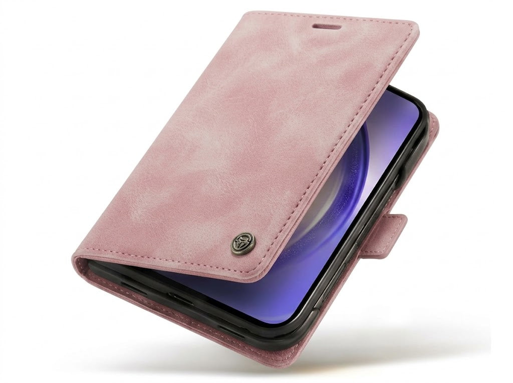 Apple iPhone Duo Hoesje - Pale Pink - Dunne Bookcase