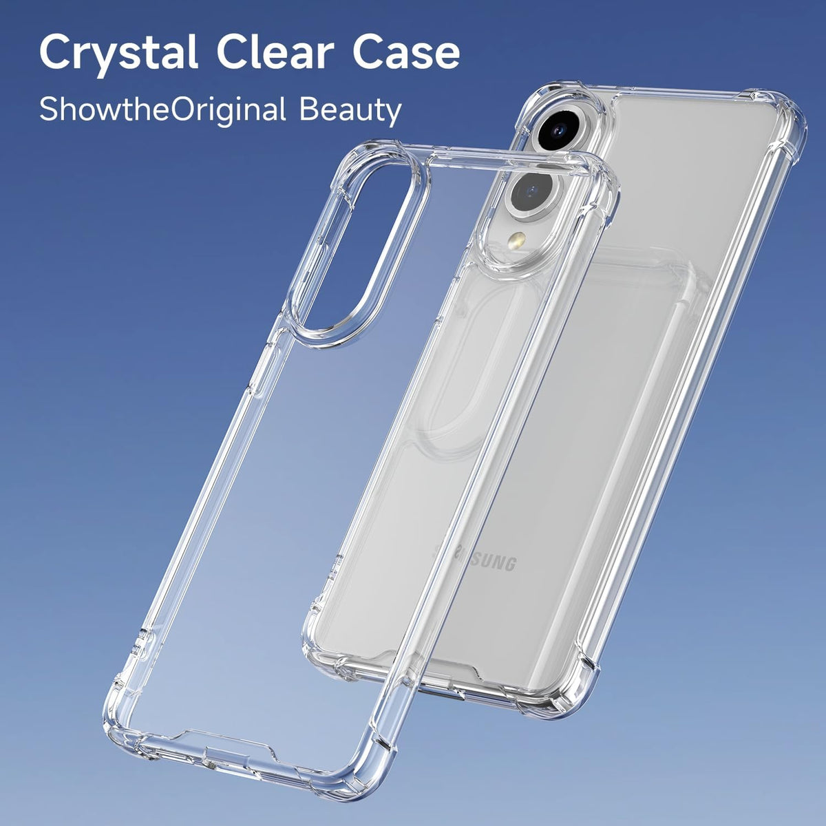 Samsung Galaxy S25 Edge Hoesje - Transparant - Anti-Shock Back Cover