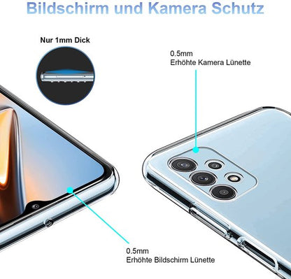 Coque pour Samsung Galaxy A13 4G - Transparente - Étui arrière en silicone