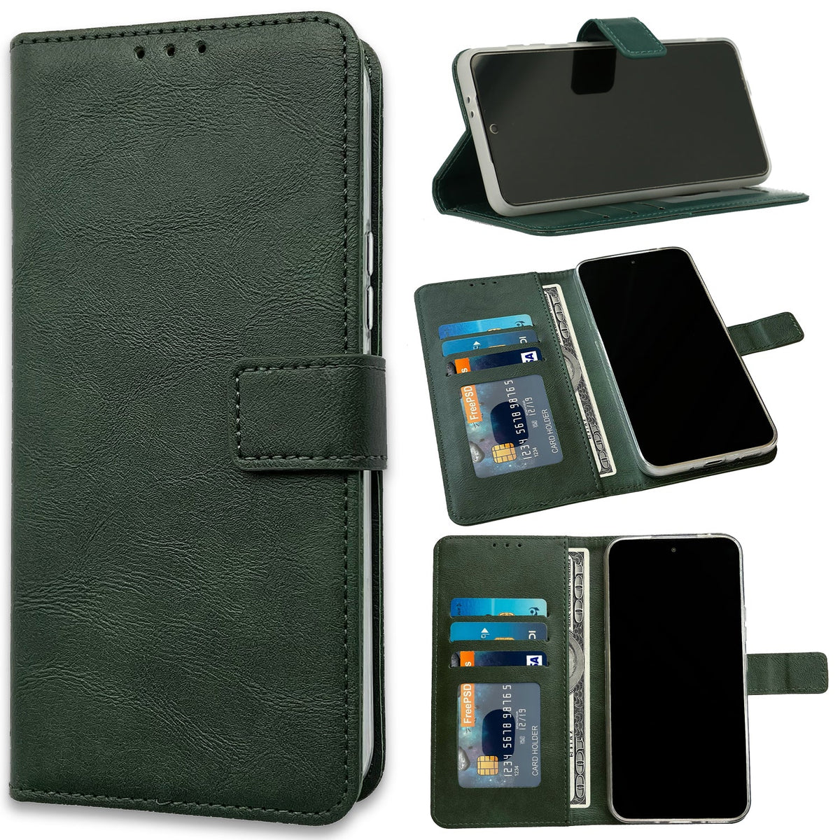 Apple iPhone 15 Pro Max Hoesje - Groen - Bookcase