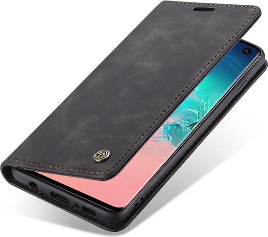 Samsung Galaxy S10 Hoesje - Charcoal Gray - Dunne Bookcase
