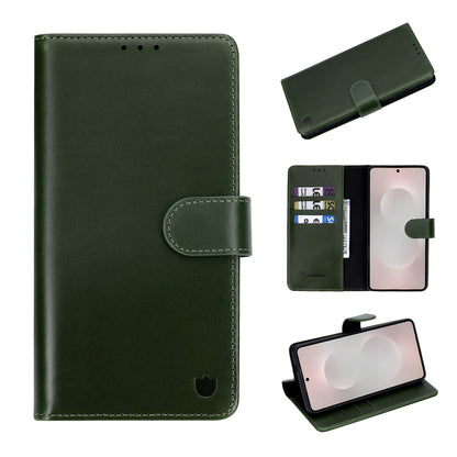 Samsung Galaxy S26 Ultra Hoesje - Forest Green - Echt Leren 2 in 1 MagSafe Bookcase