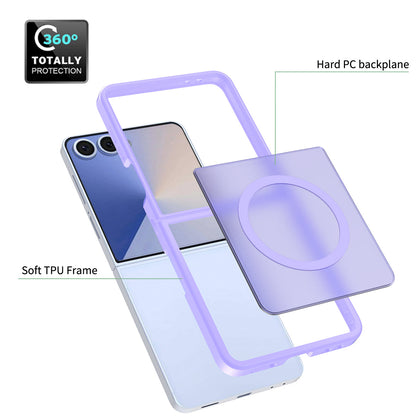 Samsung Galaxy Z Flip 7 Hoesje - Licht Paars - Matte Armor MagSafe Back Cover
