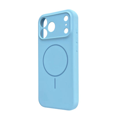 Apple iPhone 17 Pro Max Case - Light Blue - Liquid Silicone MagSafe Back Cover