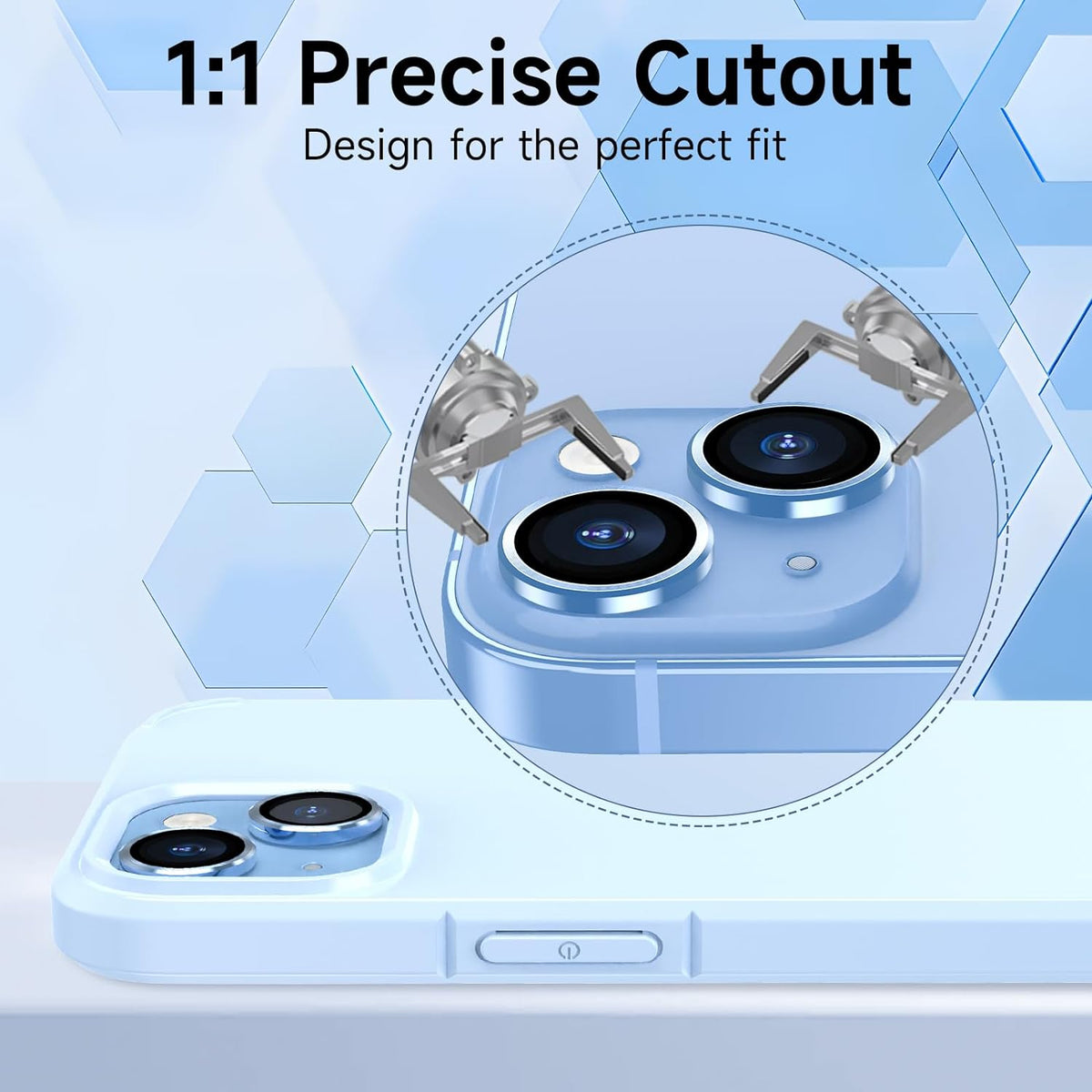 Apple iPhone 15 Lens Protector - Blauw - 1 Stuk