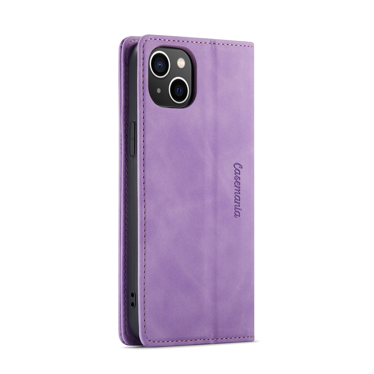 iPhone 15 Hoesje - Bright Lila - Dunne Bookcase