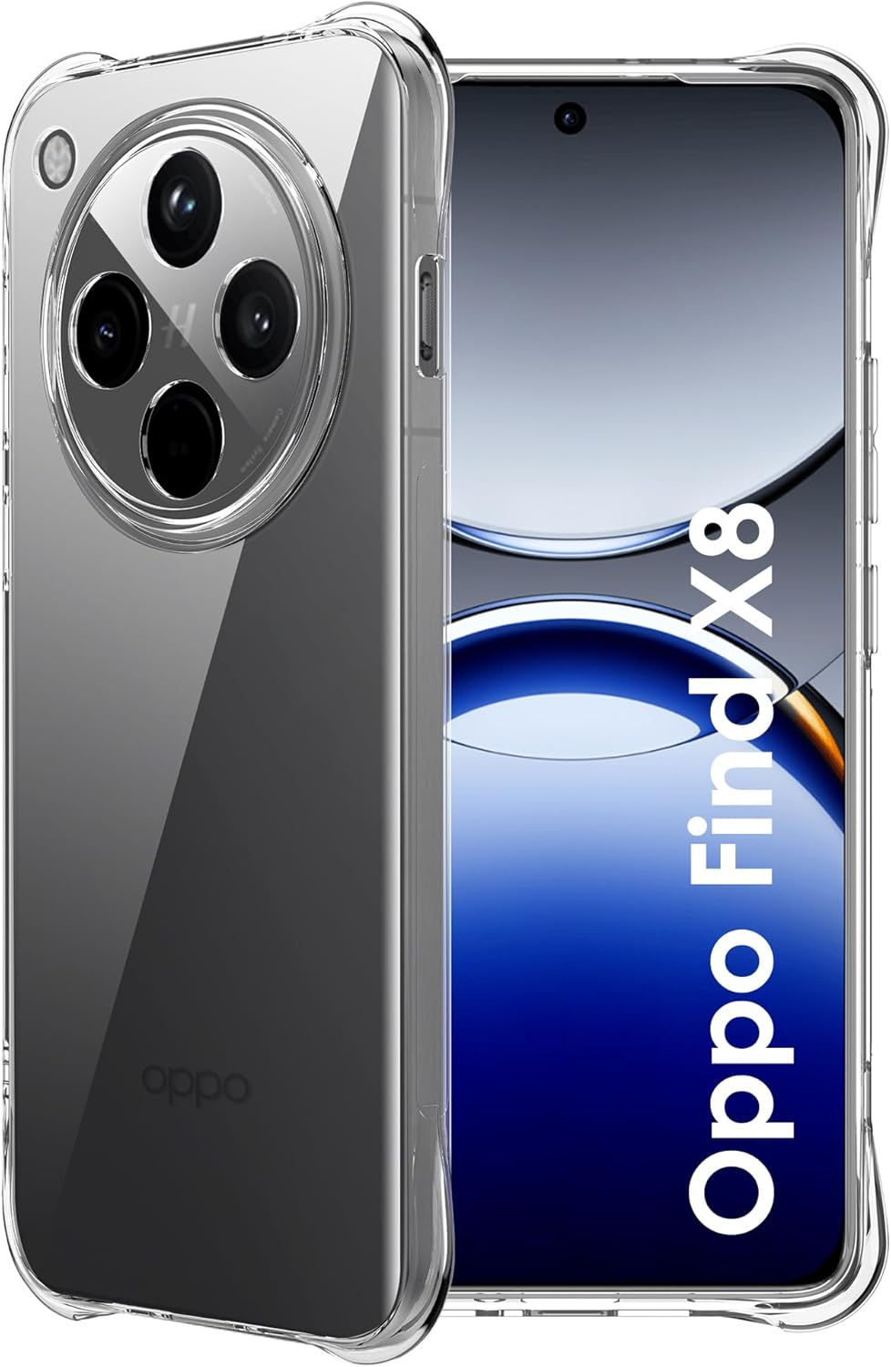 Oppo Find X8 Hoesje - Transparant - Anti-Shock Back Cover