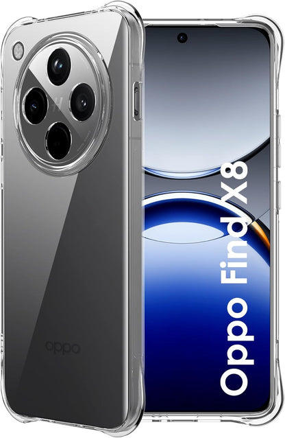 Oppo Find X8 Hoesje - Transparant - Anti-Shock Back Cover