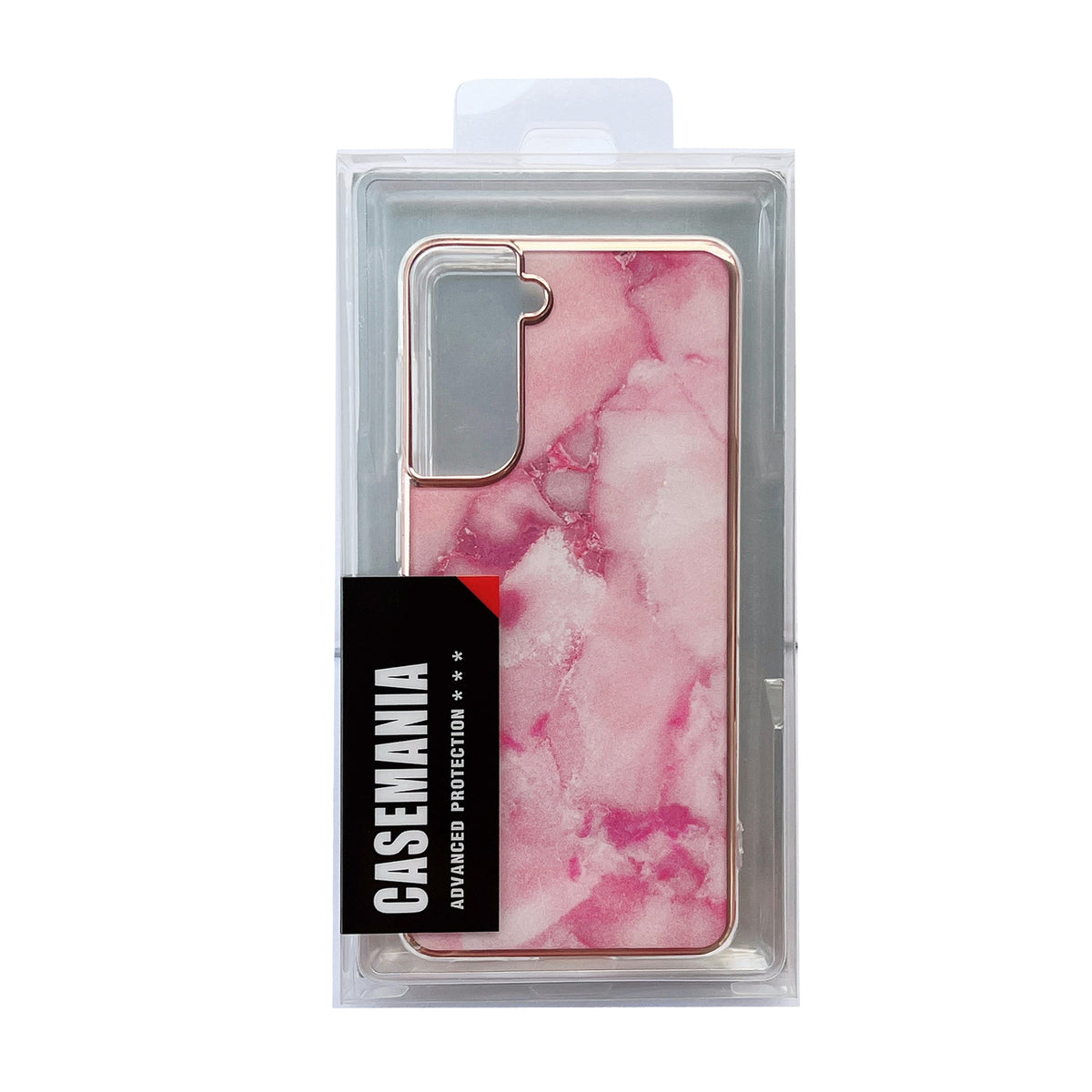 Samsung Galaxy S23 FE Hoesje - Roze - Siliconen Marmer Back Cover