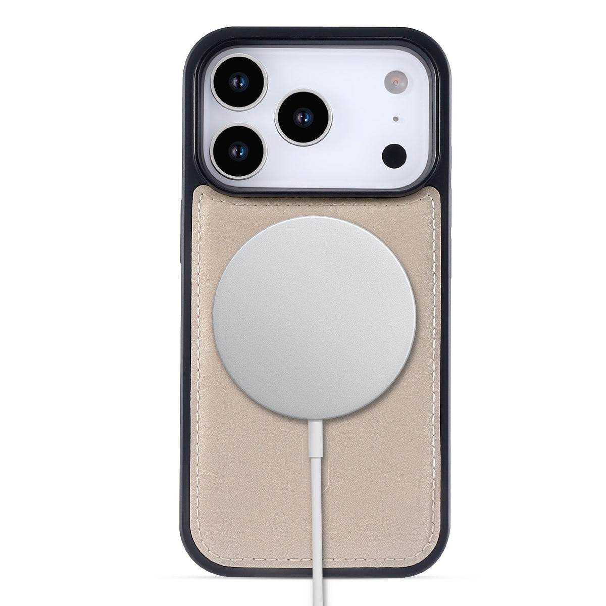 Apple iPhone 17 Pro Hoesje - Gold - 2 in 1 Velvet Bookcase