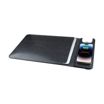Laptophoes met Draadloos Opladen &amp; Muismat