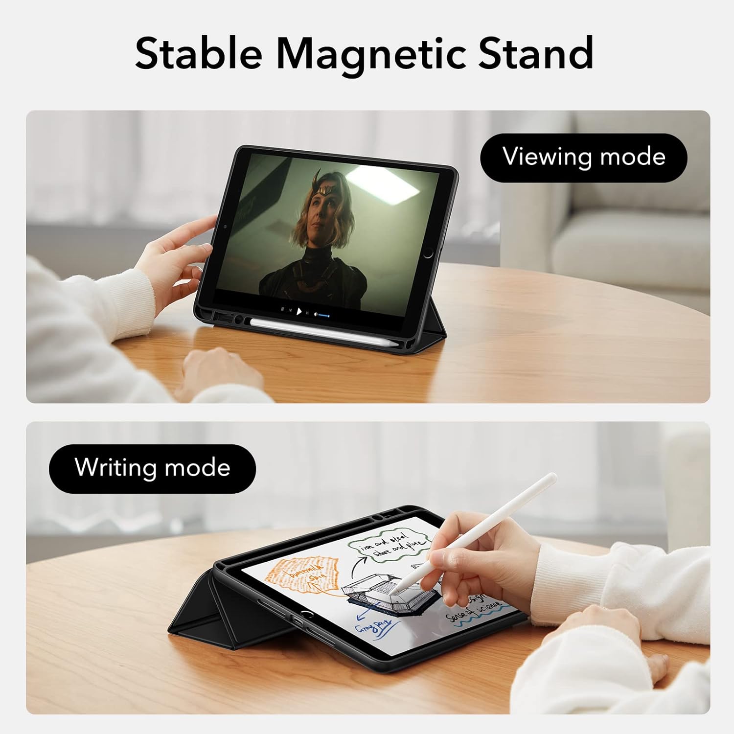 Smart Cover Hoes met Pencil Houder | iPad 10.2 inch