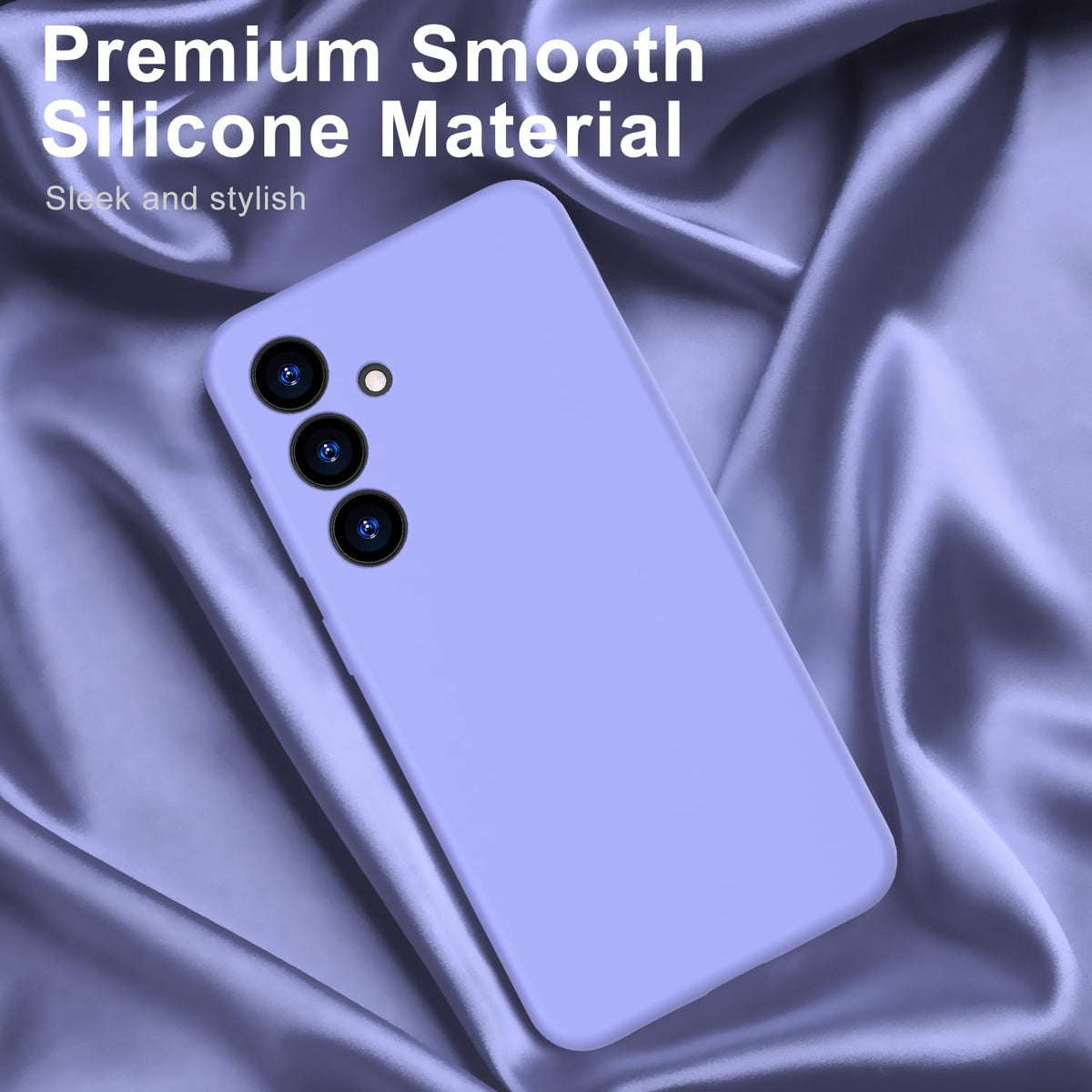Samsung Galaxy S25 Hoesje - Paars - Liquid Siliconen Back Cover