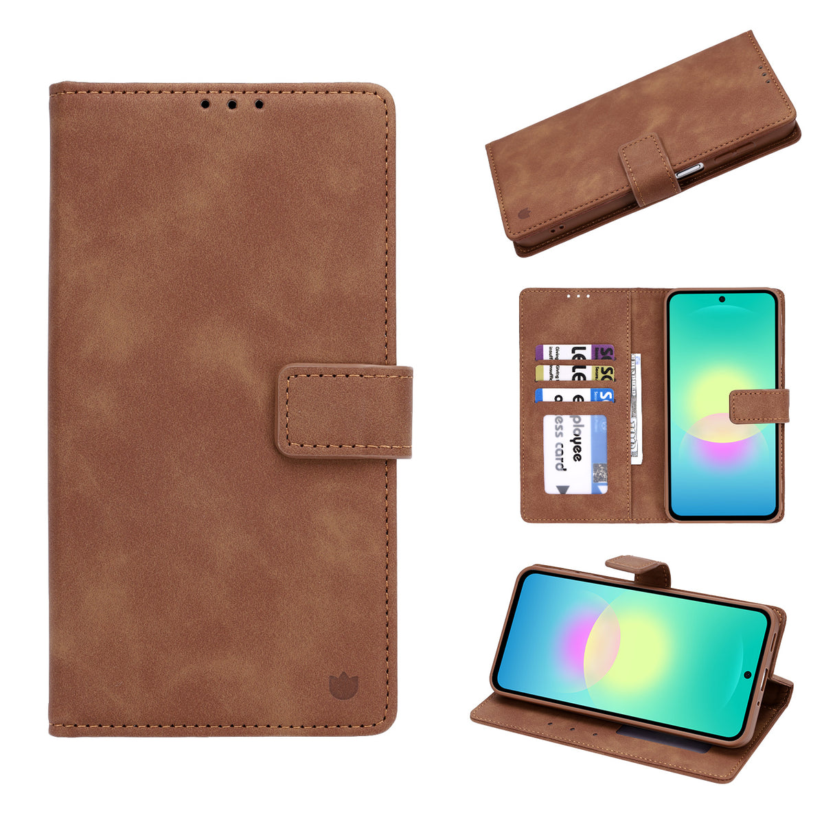 Samsung Galaxy S26 FE Hoesje - Sienna Brown - Portemonnee Bookcase