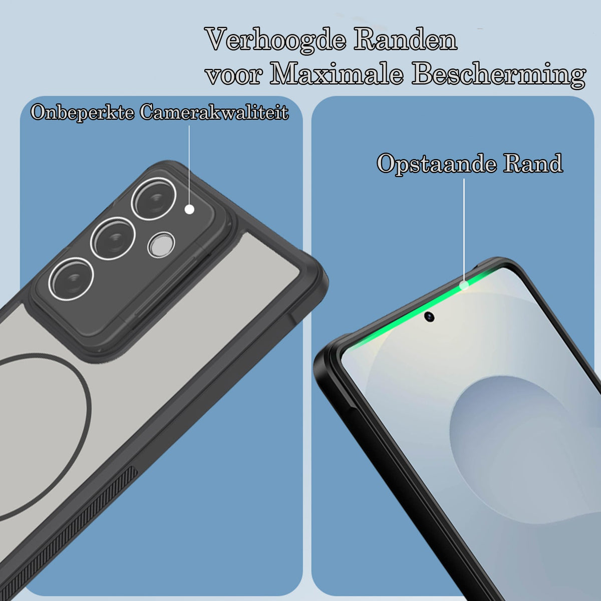 Samsung Galaxy A57 Hoesje - Zwart - Bumper MagSafe Back Cover