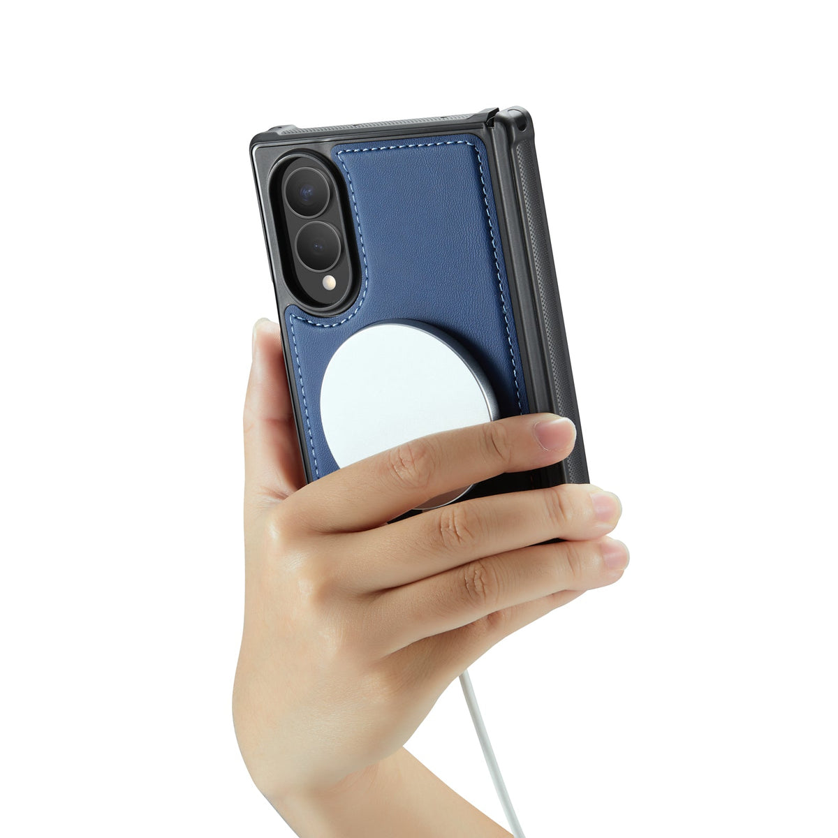 Samsung Galaxy Z Fold8 Hülle - Navy Blue - 2-in-1 MagSafe-Klapphülle mit Kartenfach