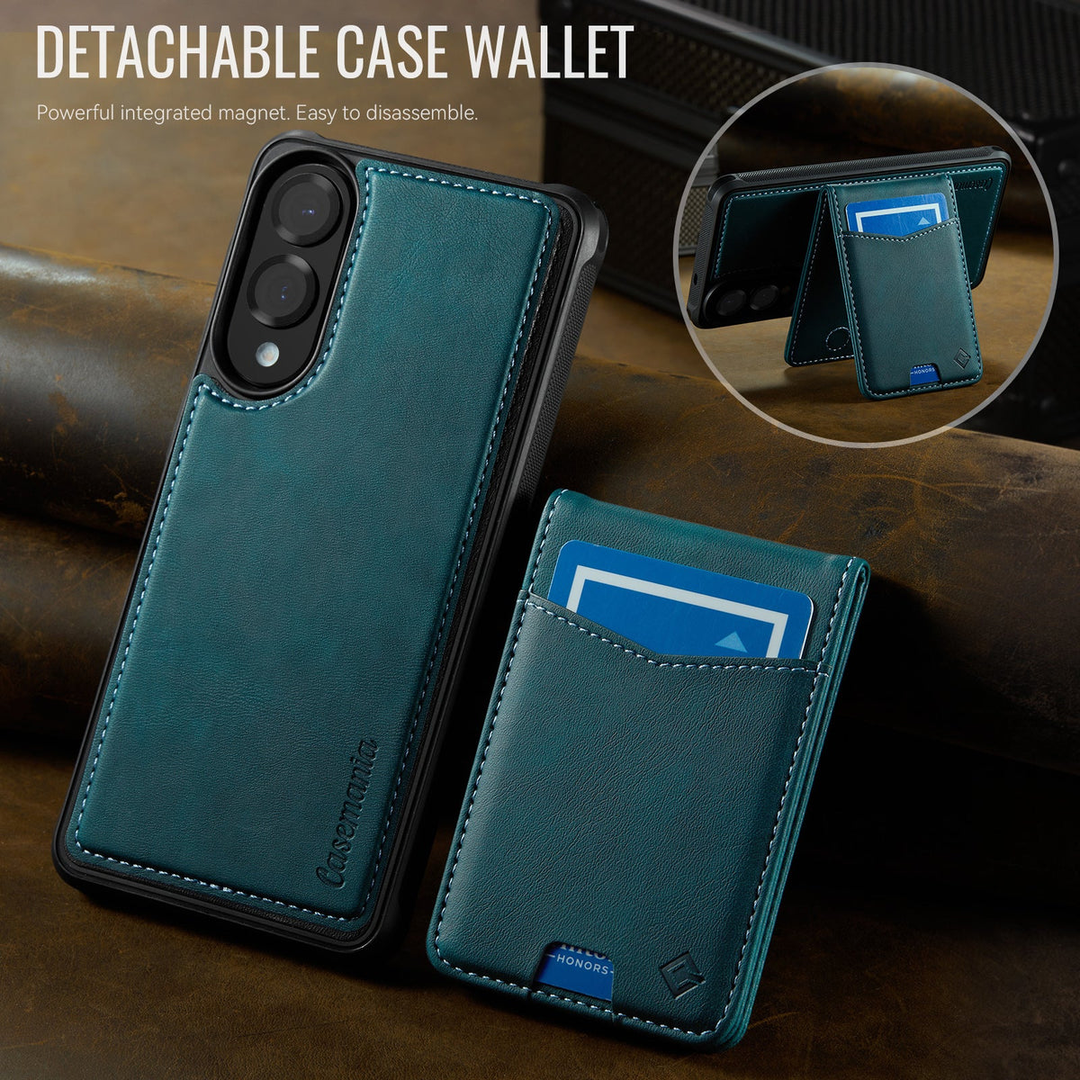 Samsung Galaxy S25 Edge Hoesje - Emerald Green - Back Cover met Pasjeshouder