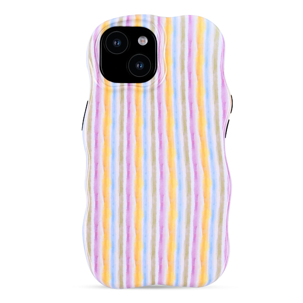 Apple iPhone 11 Hoesje - Regenboog - Wave Edge Back Cover