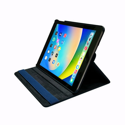 iPad 10.2 (2019, 2020 & 2021) Tablethoes - Navy Blue - Draaibare Bookcase