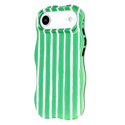 Apple iPhone Air Hoesje - Groen - Wave Edge Back Cover