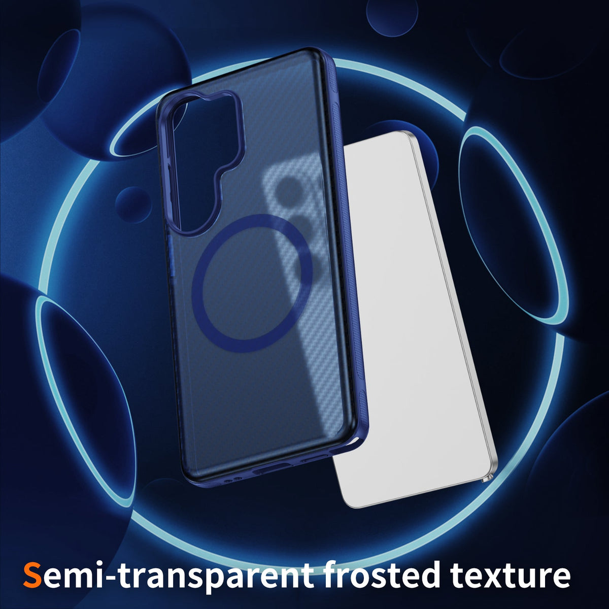 Samsung Galaxy S26 Ultra Hülle - Dunkelblau - Carbon MagSafe Back Cover