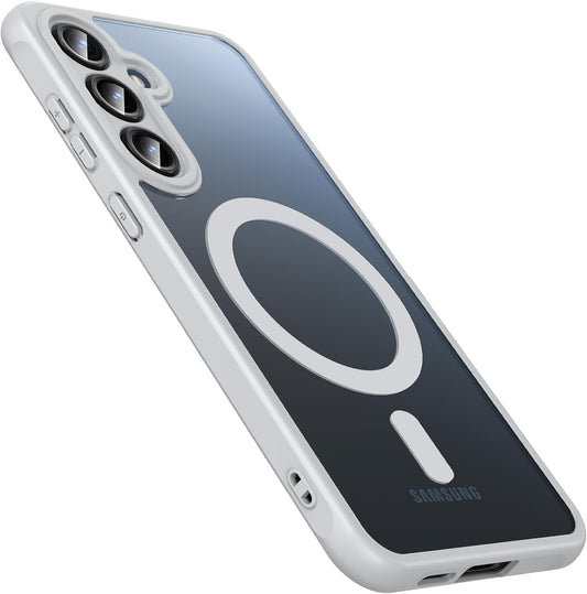 Samsung Galaxy S24 FE Hülle - Grau - Mattes Armor-MagSafe-Backcover