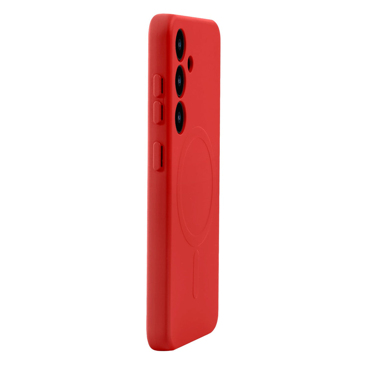 Samsung Galaxy S25 Hoesje - Rood - Liquid Siliconen MagSafe Back Cover