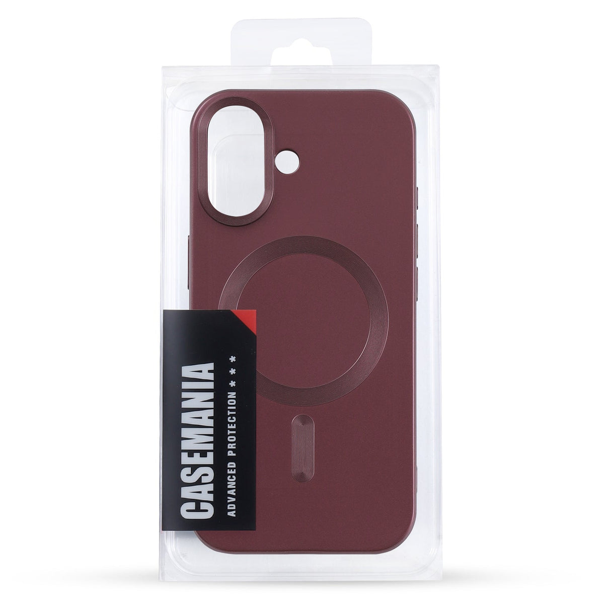 iPhone 17 Hoesje - Bordeaux - Matte Siliconen MagSafe Back Cover