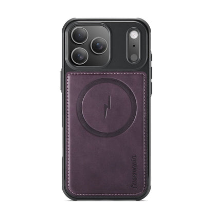 Apple iPhone 18 Pro Hoesje - Dark Purple - Kunstleer MagSafe Back Cover