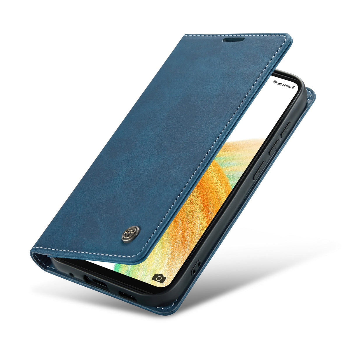 Samsung Galaxy M23 Hoesje - Navy Blue - Dunne Bookcase