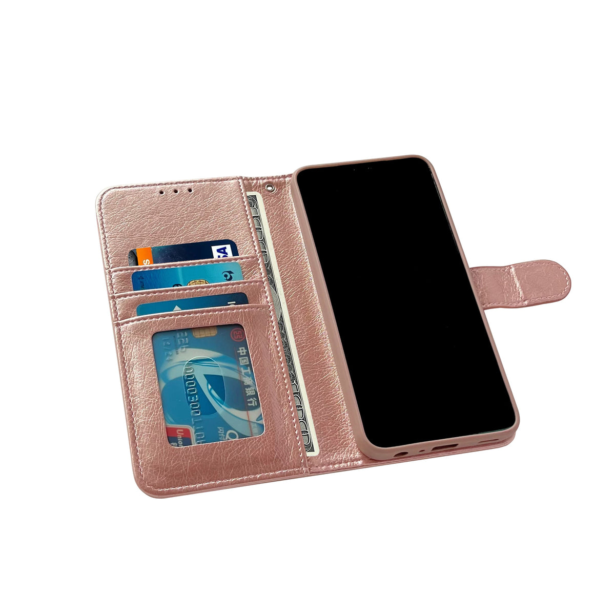 Apple iPhone 18 Pro Case - Rose Gold - Luxury Wallet Case