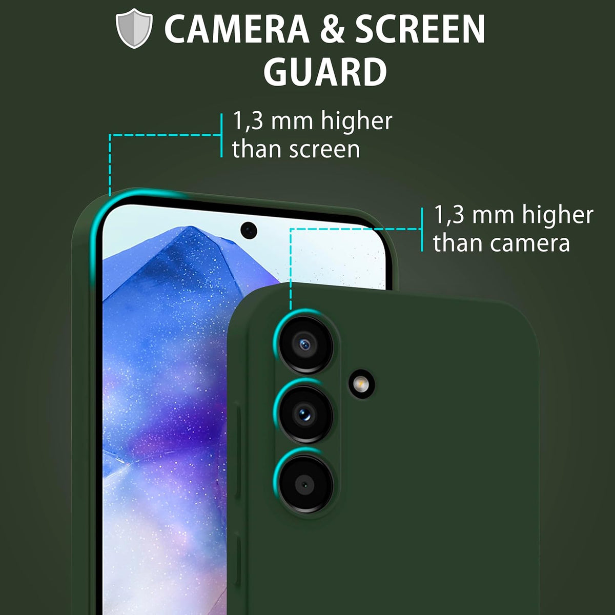 Samsung Galaxy S26 FE Hoesje - Groen - Liquid Siliconen Camera Back Cover