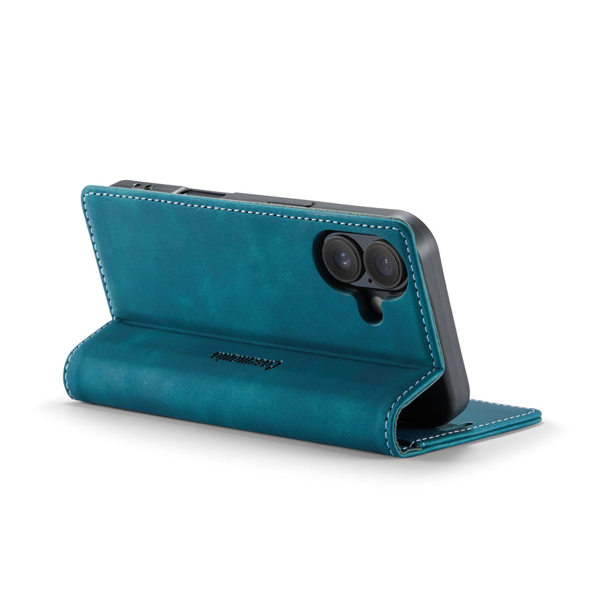 iPhone 16 Hoesje - Emerald Green - Dunne Bookcase