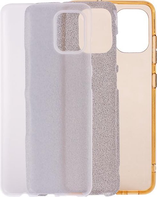 Samsung Galaxy A51 Hoesje - Goud - Glitter Back Cover
