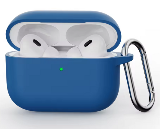 Apple AirPods Pro Hoesje - Liquid Siliconen - Donker Blauw