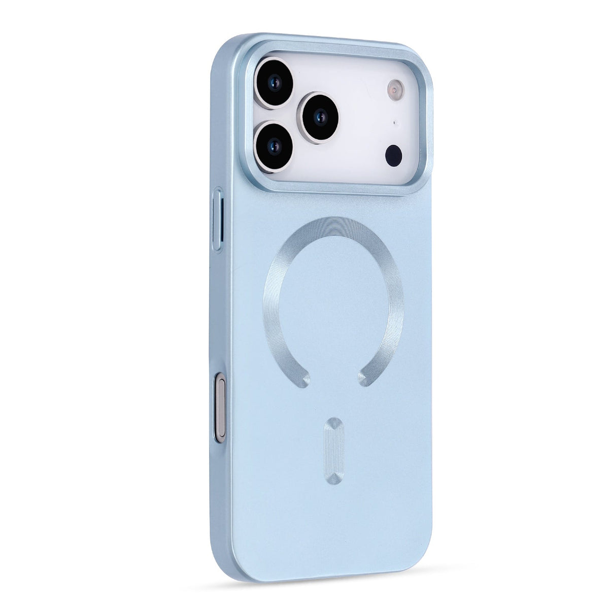 Apple iPhone 18 Pro Hoesje - Licht Blauw - Matte Siliconen MagSafe Back Cover