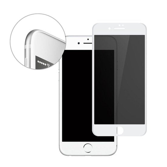 Apple iPhone SE (2020) Screenprotector - Full Cover Wit - 2 Stuks