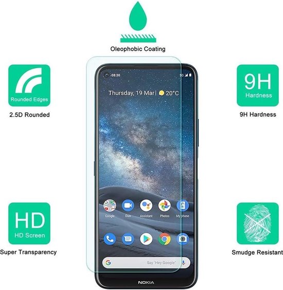 Nokia 8.3 Screenprotector - Tempered Glass - 2 Stuks